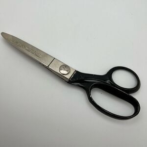Vintage Wiss Pinking Shears Silver Black Sewing Cutting Scissor USA Made 7.5"